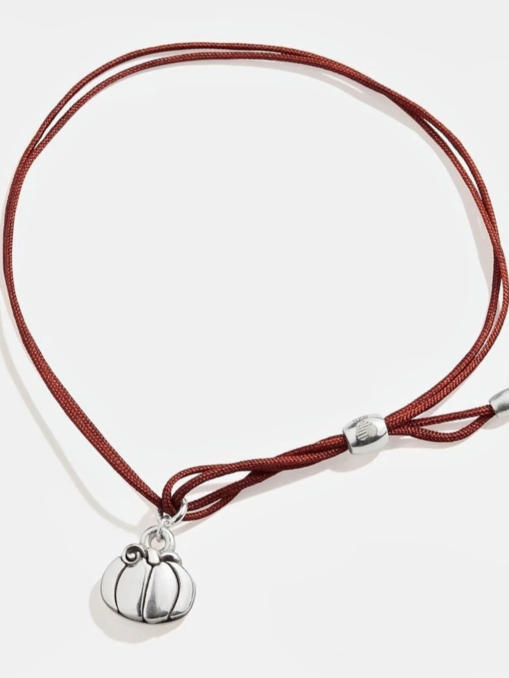 Alex and Ani Autumn Pumpkin Cord Bracelet Red Cord Pendant Necklace NWT